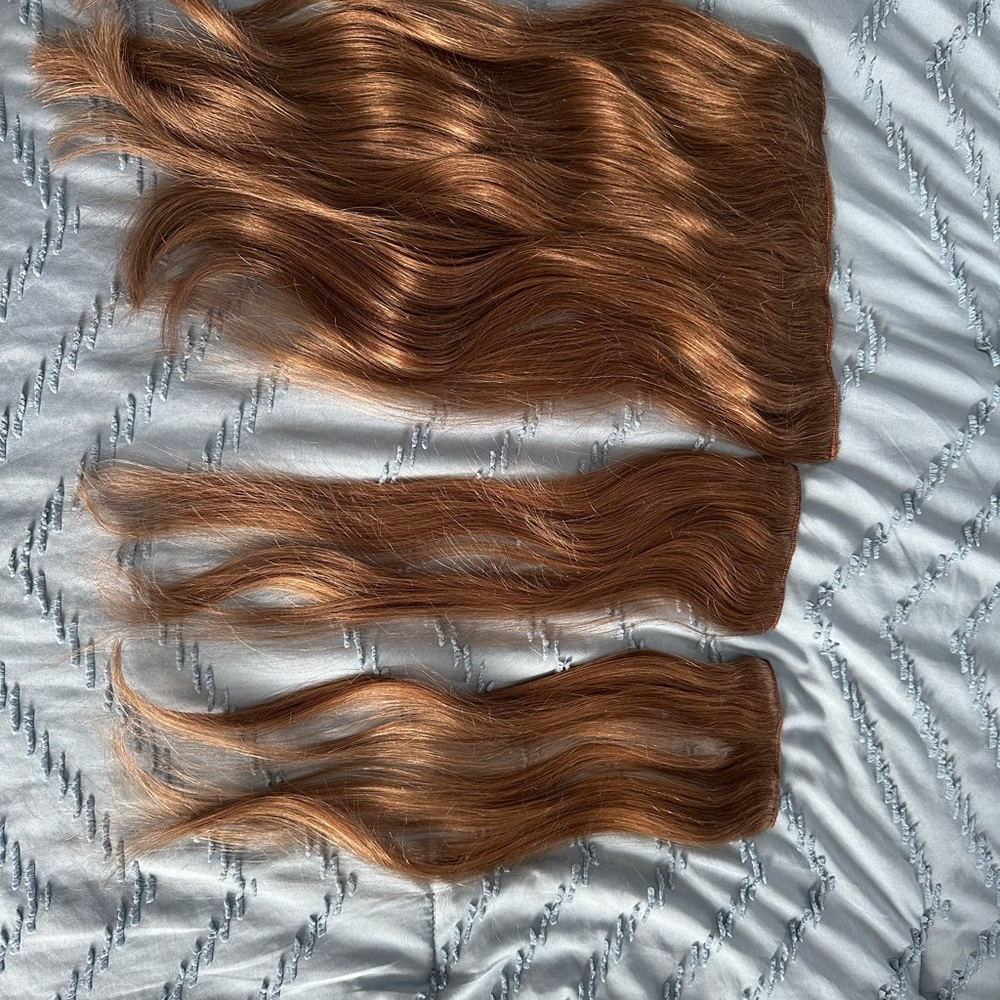 Luxy Halo clip in hair extensions 16 inch 140g color 5-H Neutral Brown